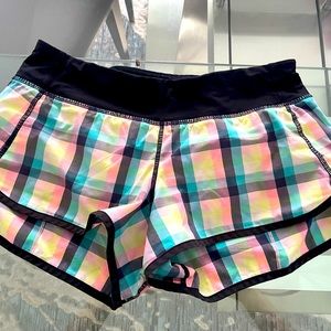 Lululemon speed shorts size 6. Excellent condition.